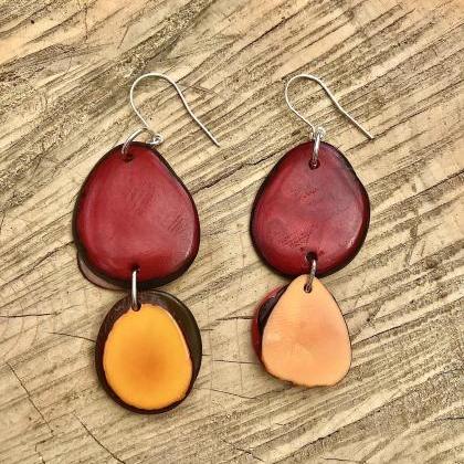 Lovely Red Browns & Yellowtagua Nut..