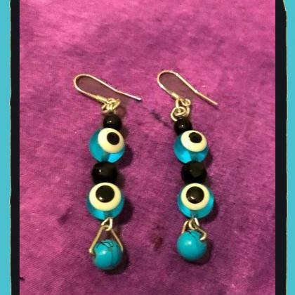 Gorgeous Boho Recycled Turquoise Eye &..